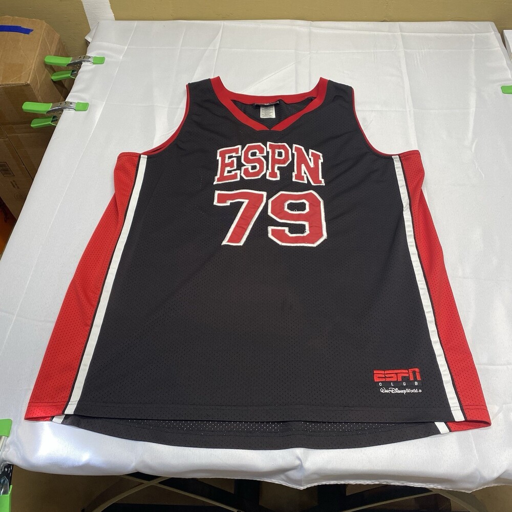 ESPN Club Basketball Jersey Black Walt Disney World #79! Size 2XL!